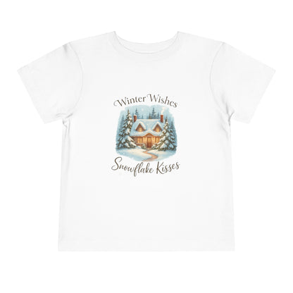 Winter Wishes Cottage Christmas Tee - Toddler Holiday