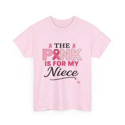Pink Ribbon Niece Tee - Breast Cancer Awareness