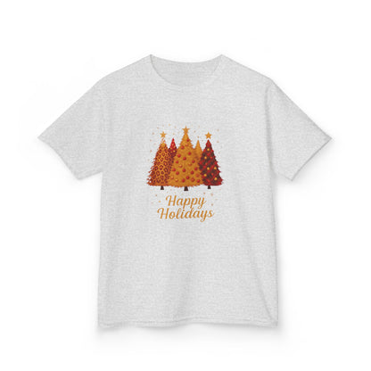 Dino Happy Holidays Tee - Festive Dinosaur Christmas Shirt