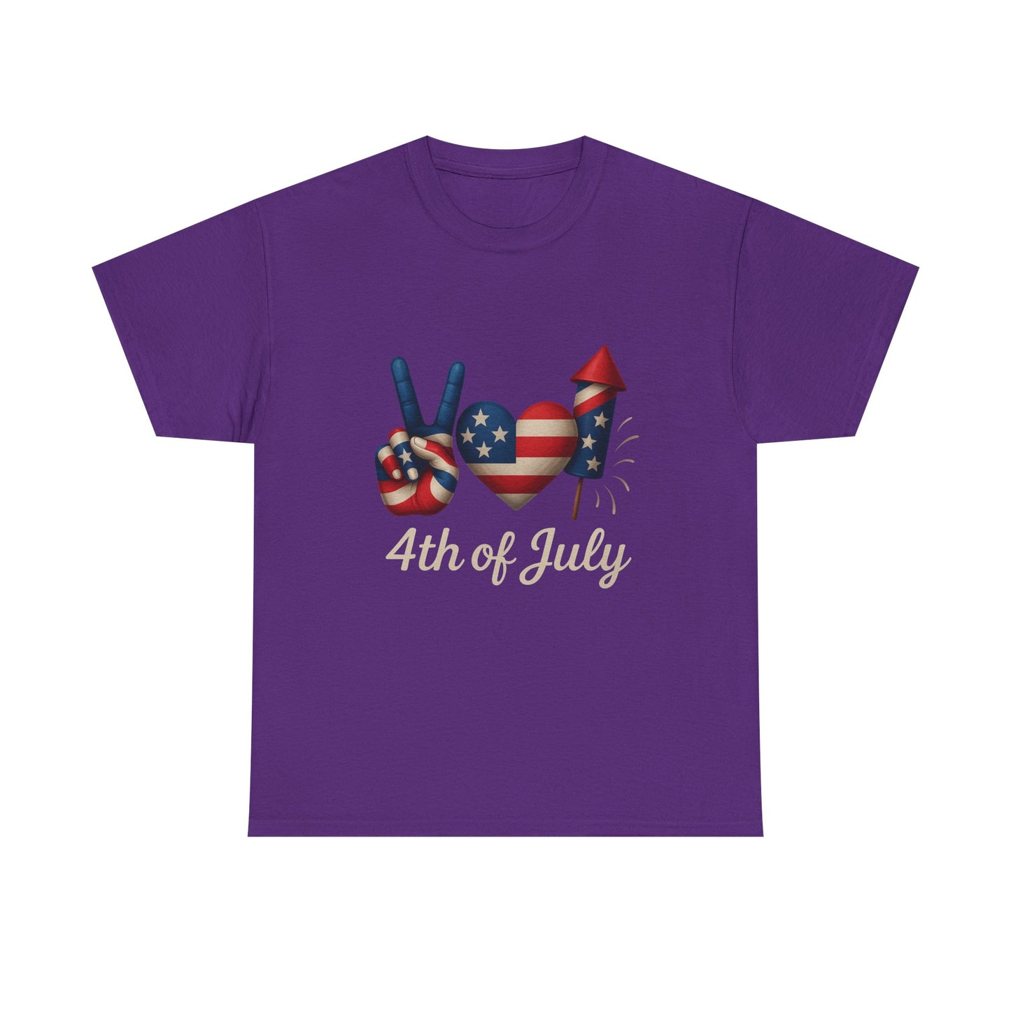 Peace Love Fireworks Tee – Patriotic 4th of July Shirt