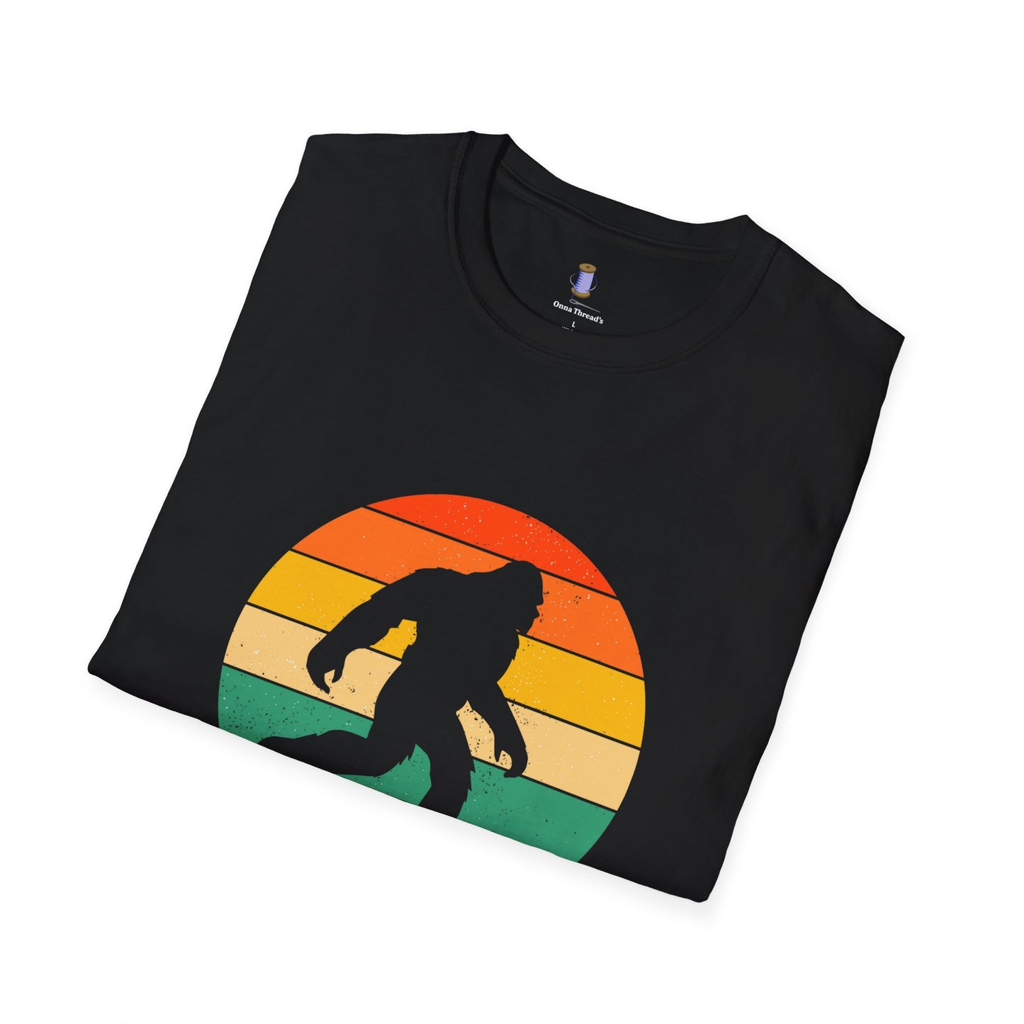 Bigfoot Adventure Unisex Softstyle T-Shirt, Casual Tee for Nature Lovers, Summer Vibe Shirt, Gift for Outdoor Enthusiasts, Hiking Apparel