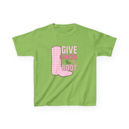 Give Cancer the Boot: Dinosaur Christmas Tee