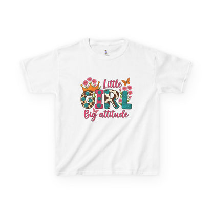 Little Girl Big Attitude Tee - Fun Kids Shirt, Birthday Gift, Casual Outfit, Girls Fashion, Playtime Wear