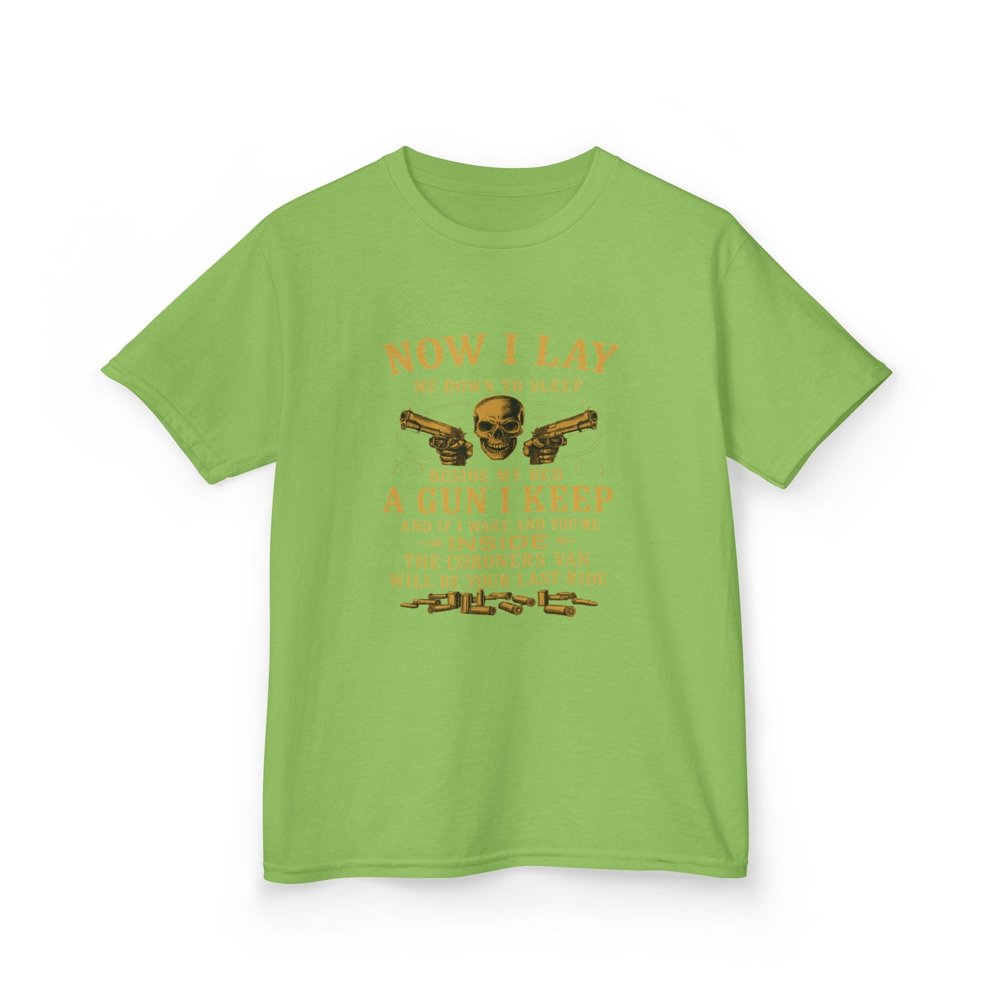 Now I Lay Me Down: Skull & Guns Kids Tee