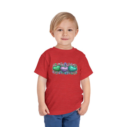 Toddler Tee Live Laugh Love Floral Design