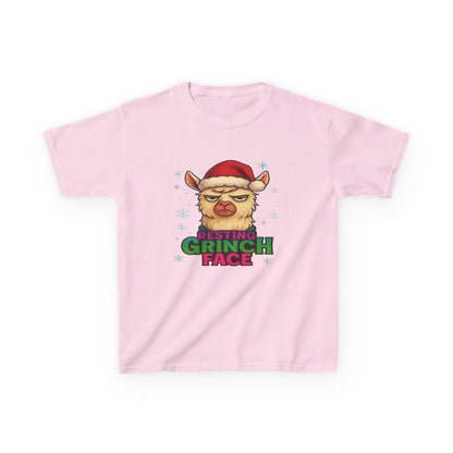 Grumpy Llama Christmas Tee - Resting Grinch Face