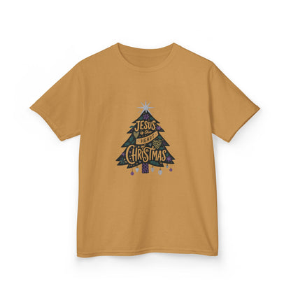 Jesus is the Heart of Christmas Tee - Dinosaur Kids Shirt