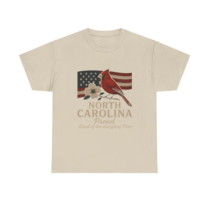 NC Pride: Cardinal, Dogwood & State Flag Tee