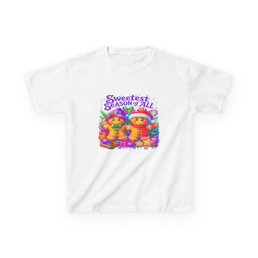 Sweetest Season Gingerbread Dino Tee - Kids Christmas Shirt