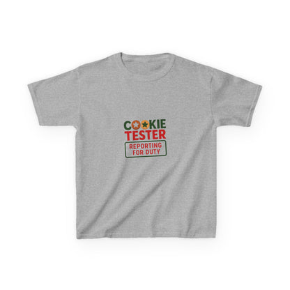 Cookie Tester Dino Tee - Reporting for Duty! Kids Christmas