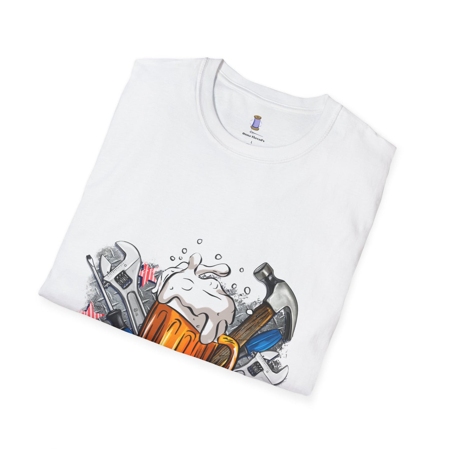 Dad Life Graphic T-Shirt, Unisex Softstyle Tee, Father's Day Gift, Beer Lover Apparel, Casual Weekend Wear, Gifts for Dad