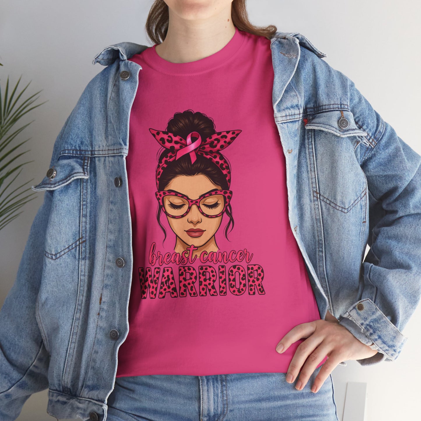 Breast Cancer Warrior Tee, Inspirational T-Shirt for Survivors, Supportive Gift for Cancer Awareness Events, Unisex Cotton Top, [...]