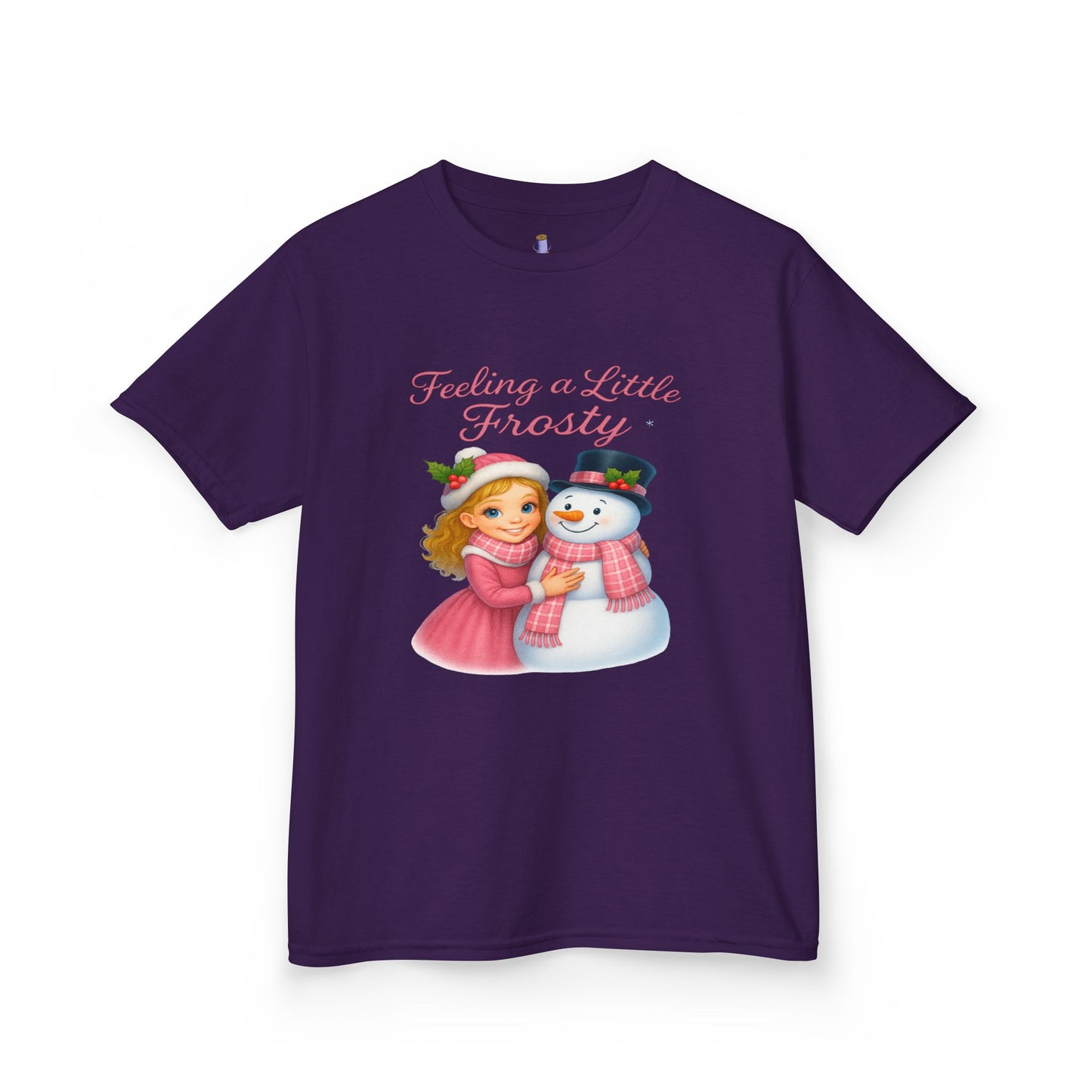 Kids Christmas Tee, Holiday T-shirt for Children, Cute Winter Gift, Frosty Snowman Design, Festive Family Photos