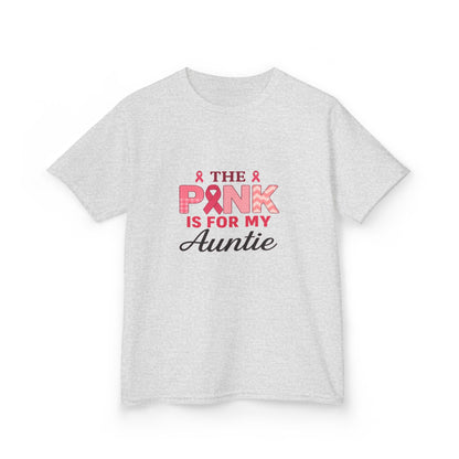 Pink Ribbon Auntie Dinosaur Christmas Tee