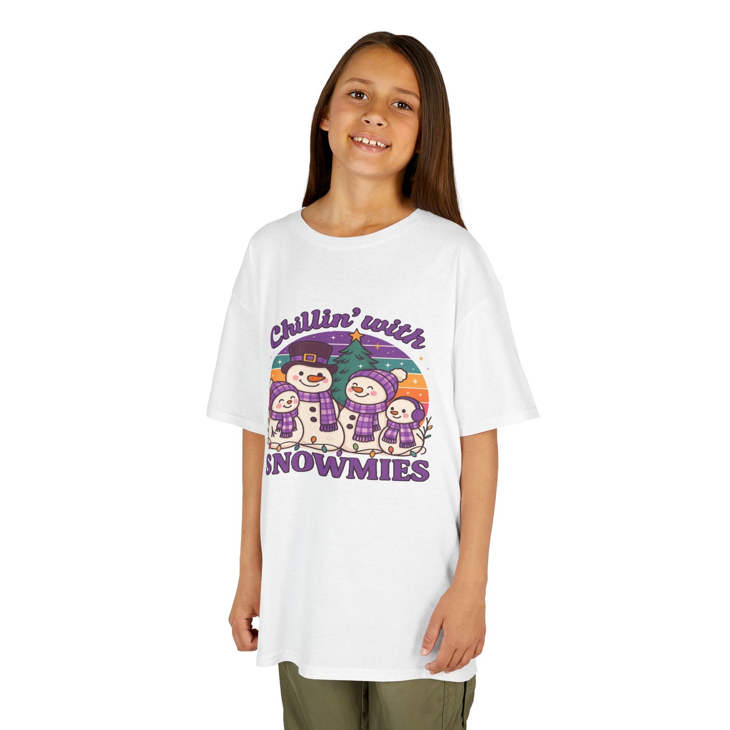 Kids Snowman Tee, Fun Winter T-Shirt, Holiday Gift for Kids, Christmas Apparel, Cute Snowmies Design, Cozy Cotton Tee
