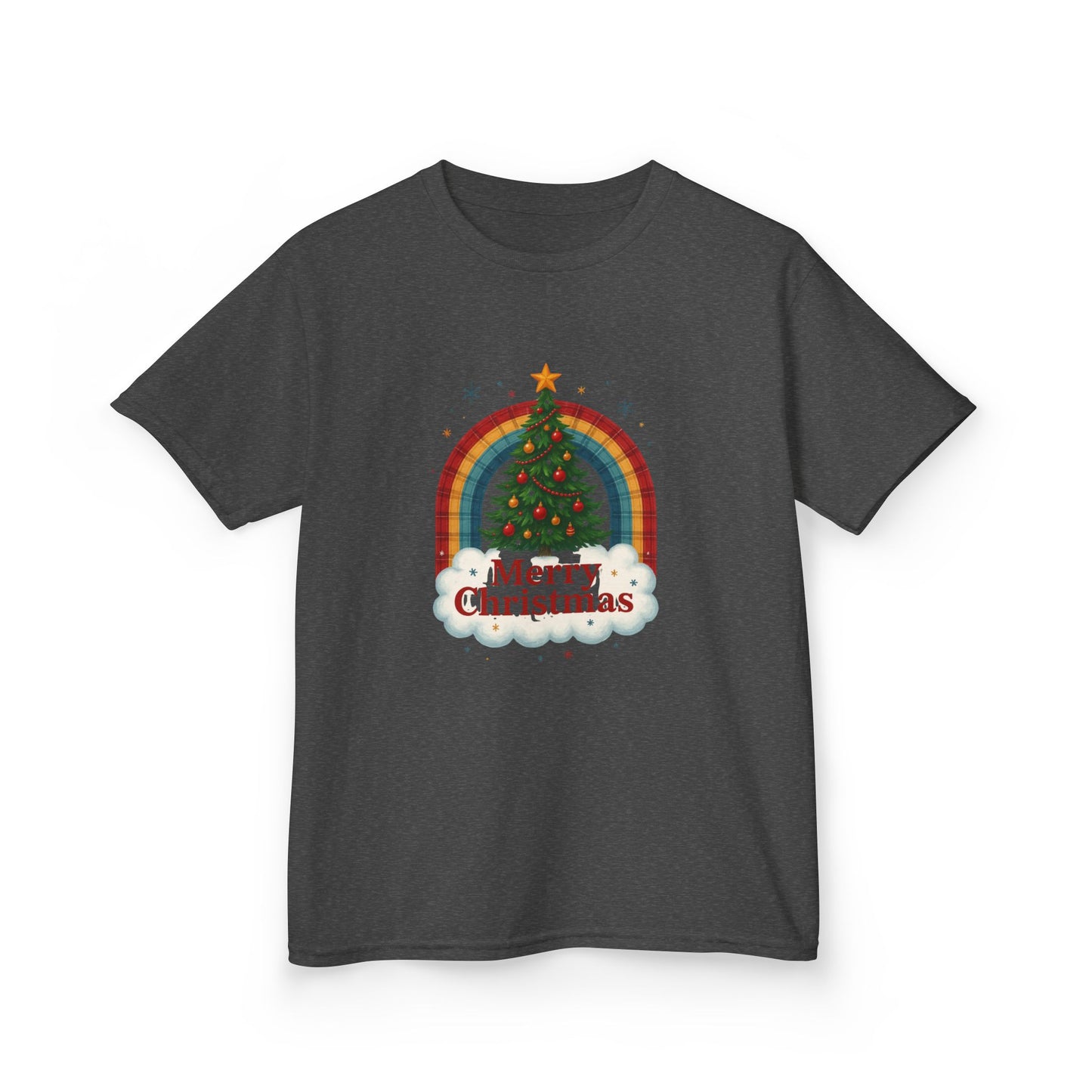 Merry Christmas Dinosaur Tee - Kids Holiday Shirt