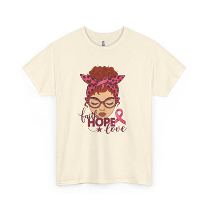 Empowering Cancer Awareness Tee, Hope Love Pink Ribbon Shirt, Inspirational Unisex Tee, Gifts for Breast Cancer Awareness, Supportive [...]