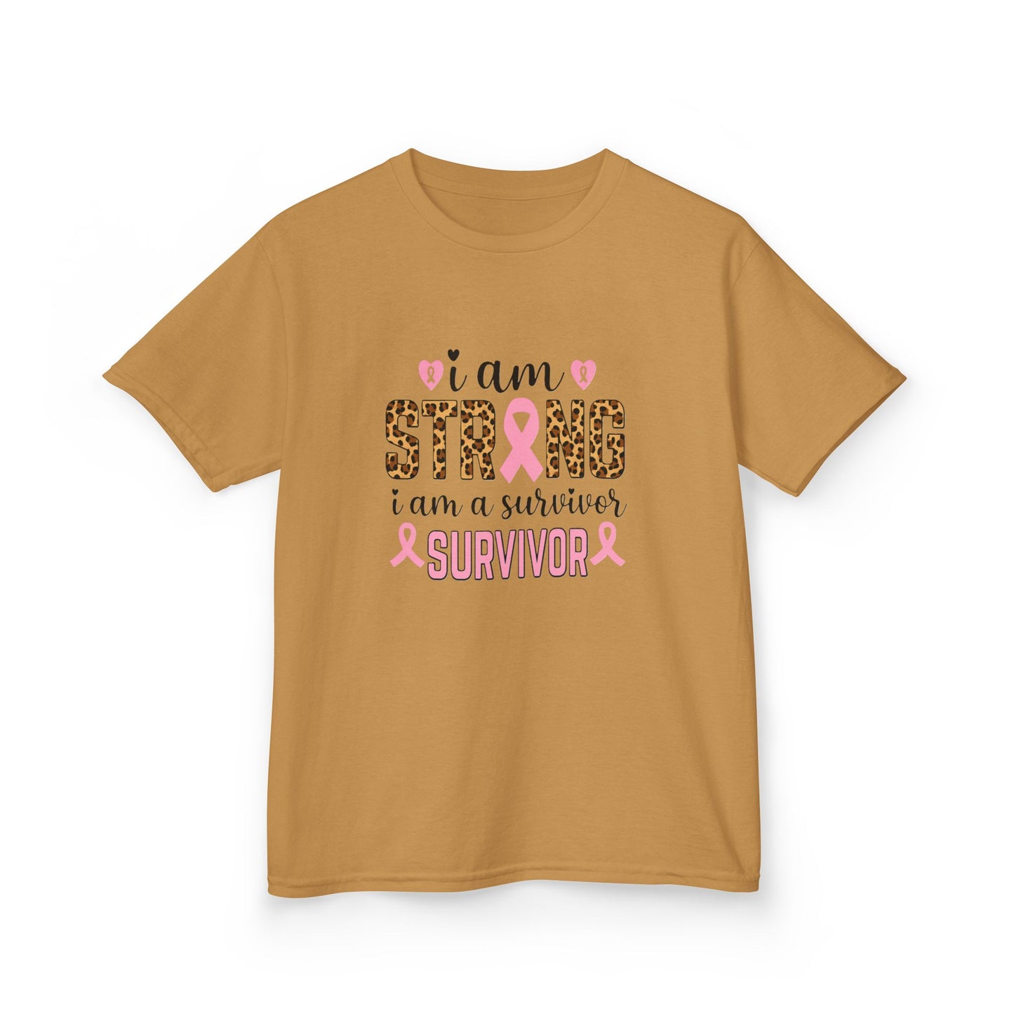 Breast Cancer Awareness Dinosaur Tee - I Am Strong Survivor