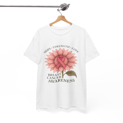 Hope Flower Breast Cancer Awareness Tee