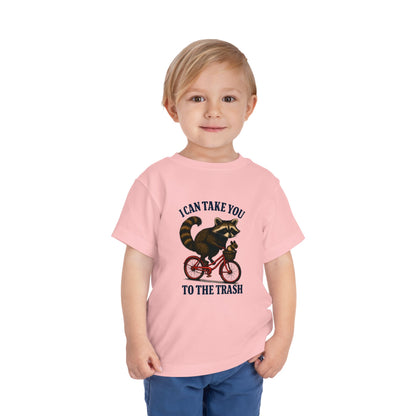 Raccoon Bike Ride Toddler Christmas Tee