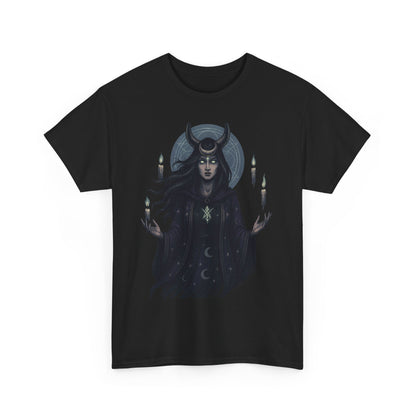 Moonlit Sorceress – Enchanted Candlelight Tee