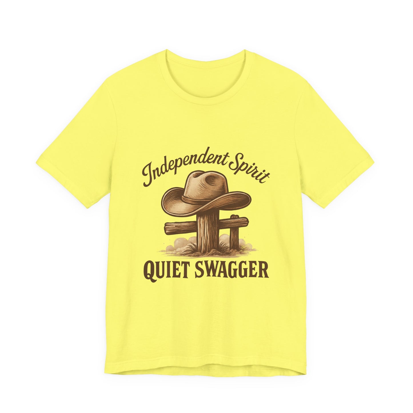 Quiet Swagger Cowboy Tee — Independent Spirit Western T-Shirt