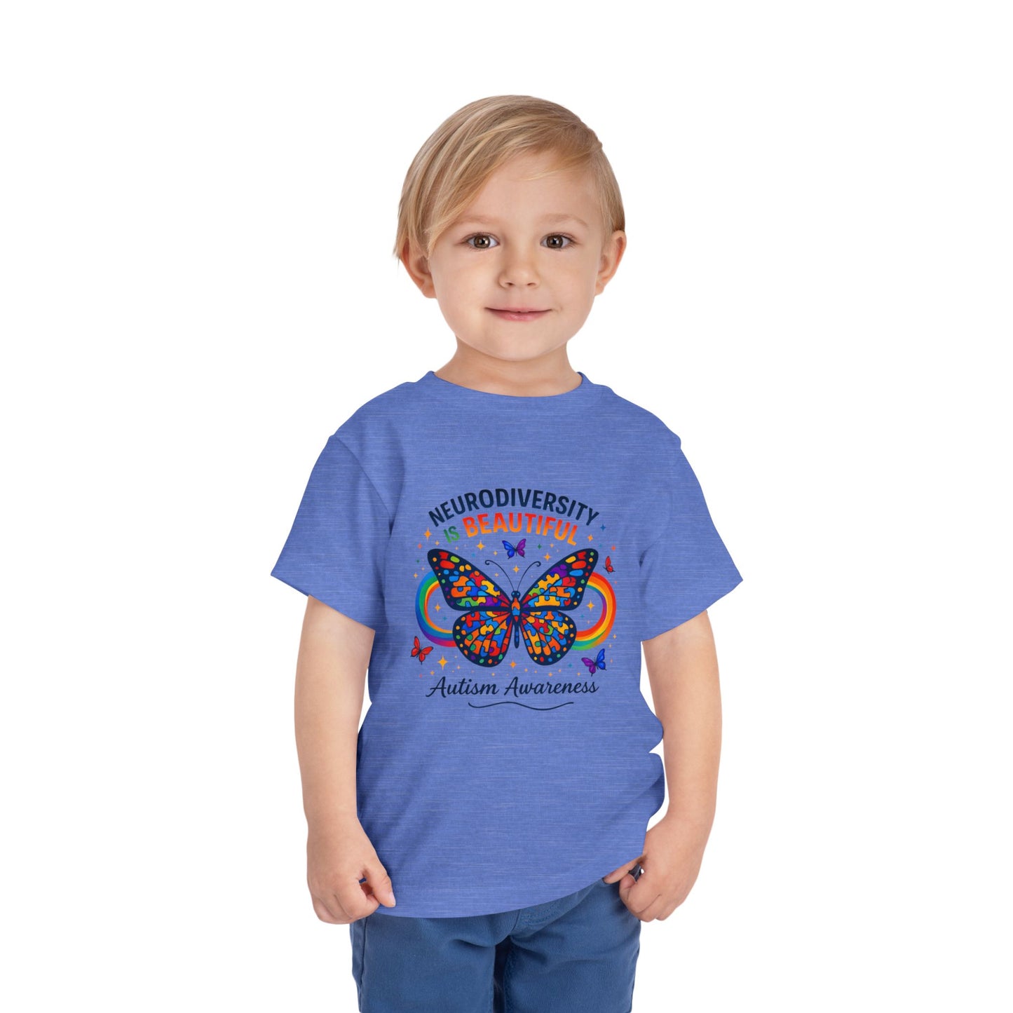 Toddler Tee Neurodiversity Is Beautiful Butterfly Design
