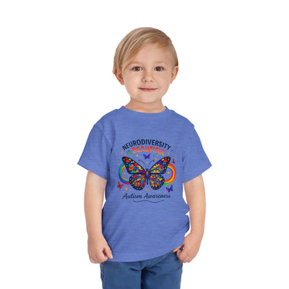 Toddler Tee Neurodiversity Is Beautiful Butterfly Design