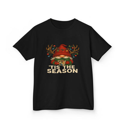 Gnome Dino 'Tis The Season Kids Christmas Tee