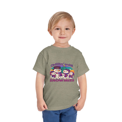 Chillin' with Snowmies Toddler Christmas Tee