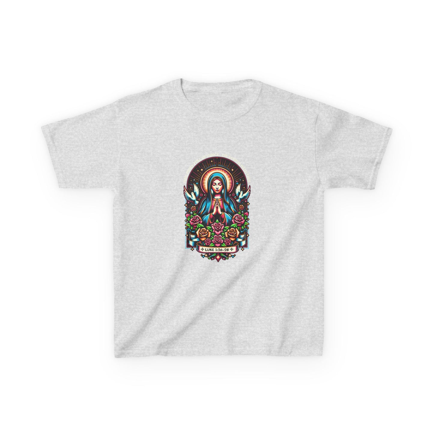 Virgin Mary Graphic Tee - Christmas Kids Shirt