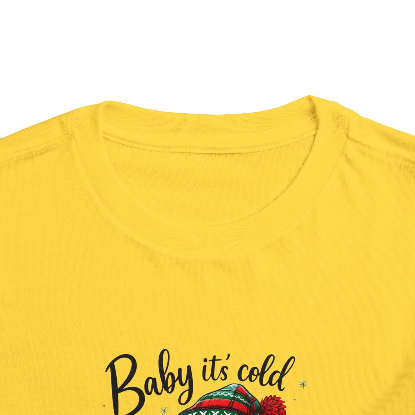 Baby It's Cold Outside Snowman Toddler Christmas Tee