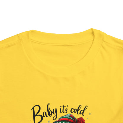 Baby It's Cold Outside Snowman Toddler Christmas Tee