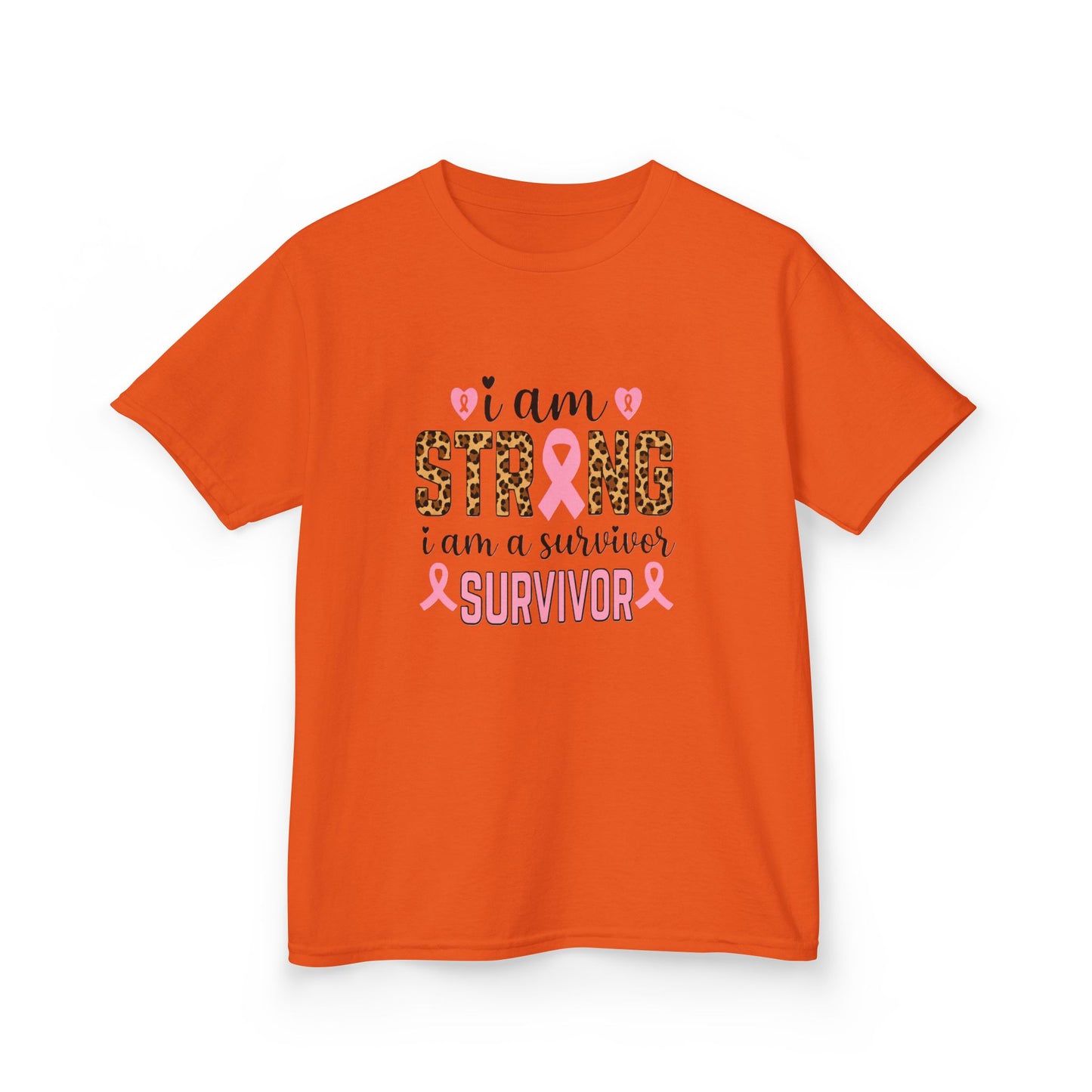 Breast Cancer Awareness Dinosaur Tee - I Am Strong Survivor