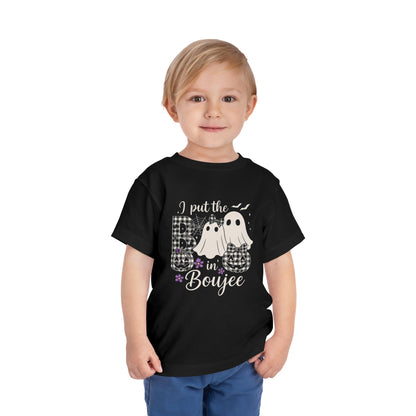 Boujee Halloween Toddler Tee: I Put the B in Boujee