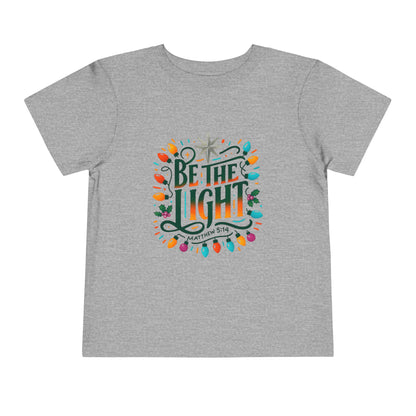 Christmas Toddler Tee - BE THE LIGHT, Matthew 5:14