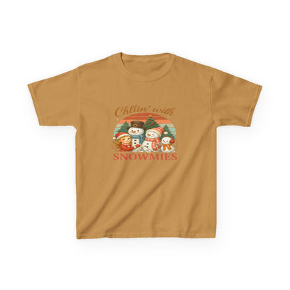 Chillin' with Snowmies Kids Christmas Tee