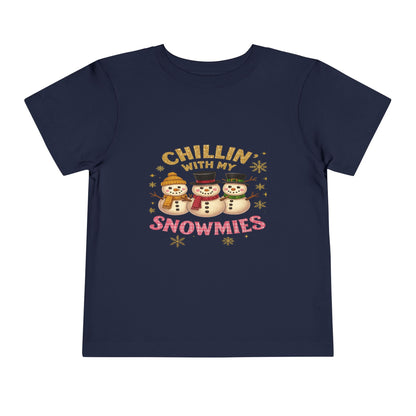 Chillin' with Snowmies Toddler Christmas Tee