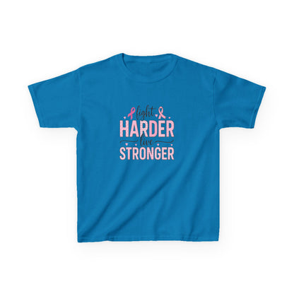 Fight HARDER Live STRONGER - Breast Cancer Awareness Tee