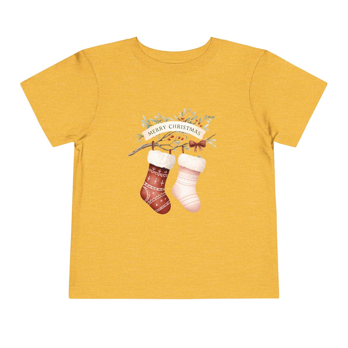 Toddler Christmas Tee with Festive Stockings, Holiday Shirt, Kids Christmas Outfit, Merry Christmas Top, Toddler Holiday Apparel, Gift [...]