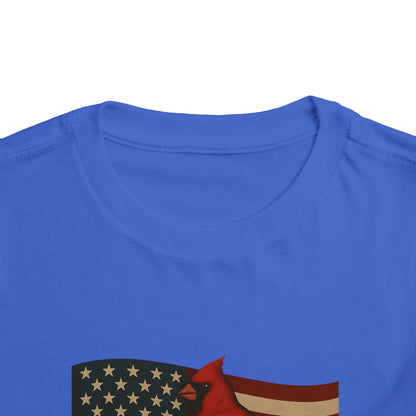 NC Cardinal & Dogwood Toddler Christmas Tee