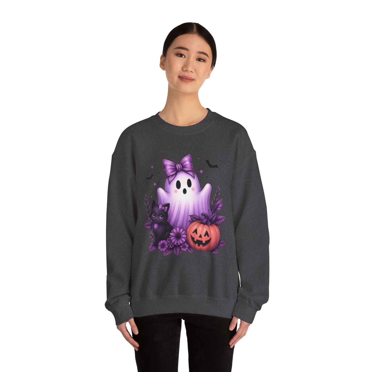 Cute Halloween Ghost Crewneck Sweatshirt