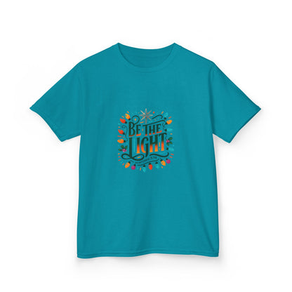 Be the Light Christmas Dinosaur Kids Tee