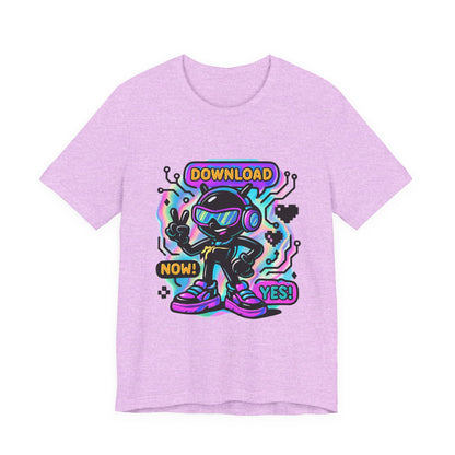 Download Now! Retro Gamer Alien T-Shirt — Neon Vaporwave Gaming Tee