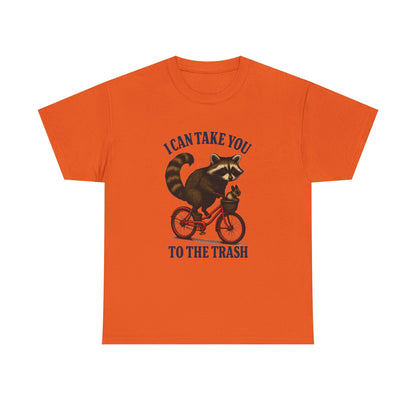 Cotton Tee Vintage Raccoon Bicycle Graphic Shirt