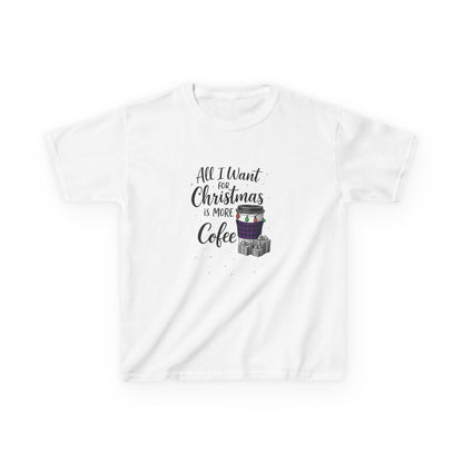 Christmas Coffee Dino Tee | Holiday Kids Shirt