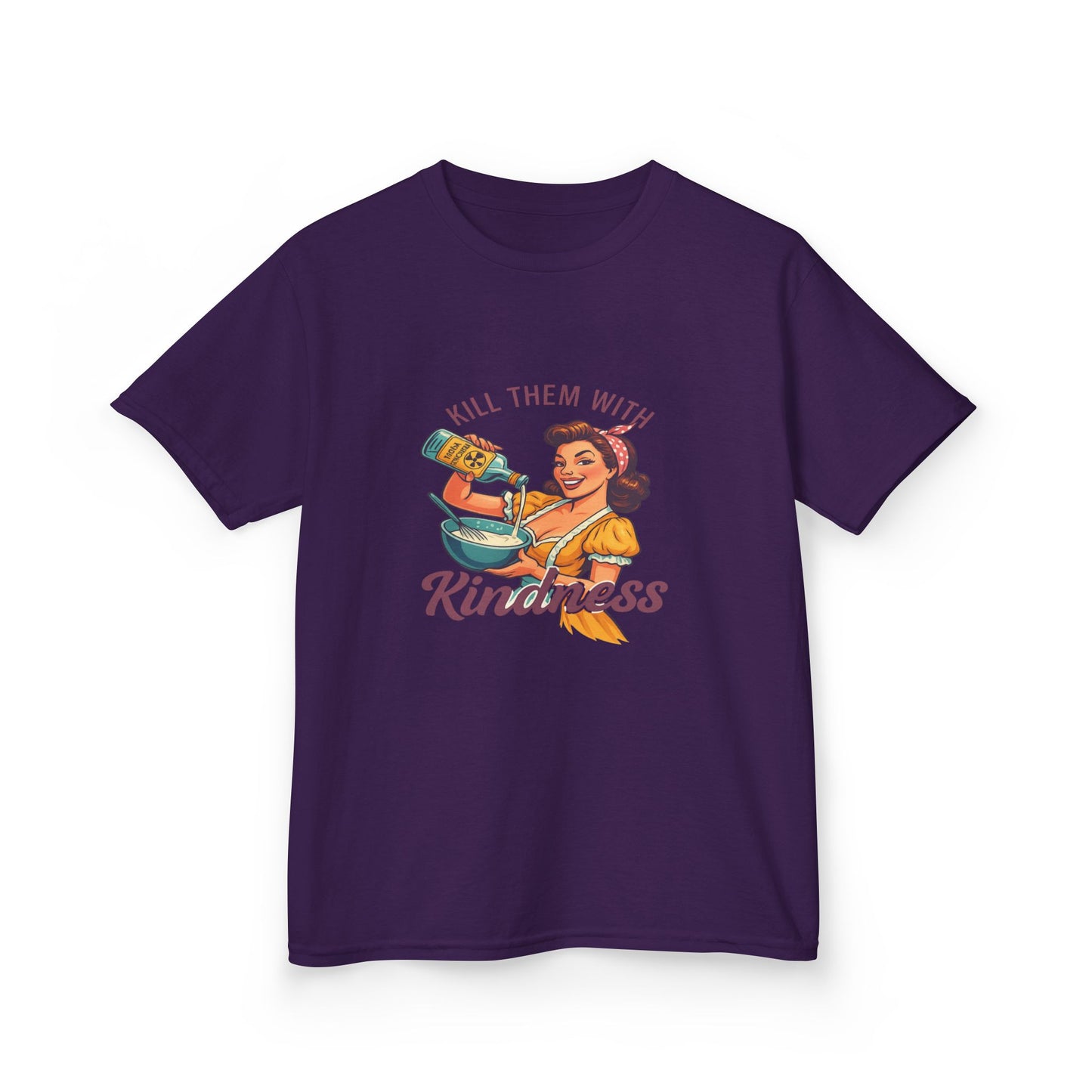 Radioactive Kindness: Funny Xmas Dinosaur Tee for Kids