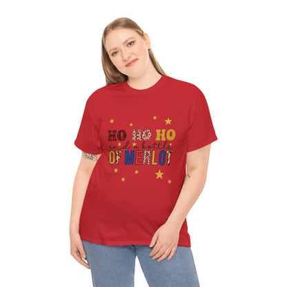 HO HO HO & Merlot Christmas Tee