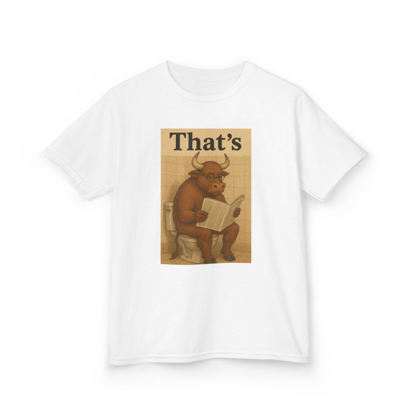 Bull Market Bathroom Break - Funny Kids Tee