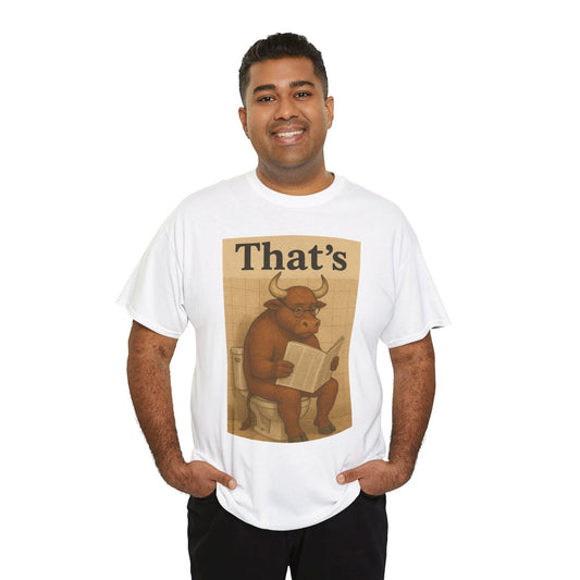 Bull on Toilet Unisex Tee